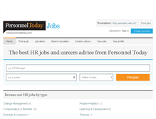 Tablet Screenshot of jobs.personneltoday.com